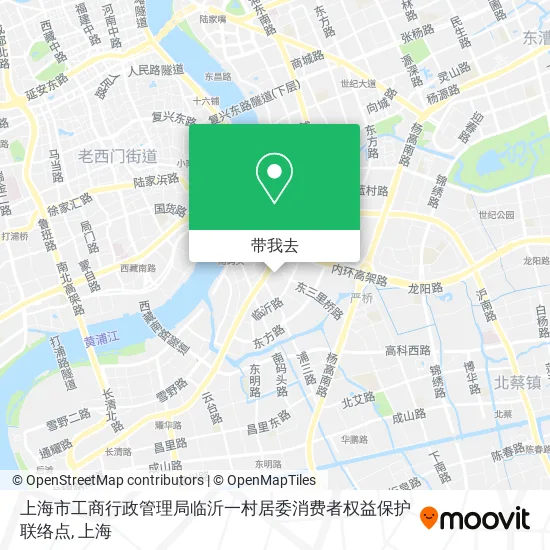 上海市工商行政管理局临沂一村居委消费者权益保护联络点地图
