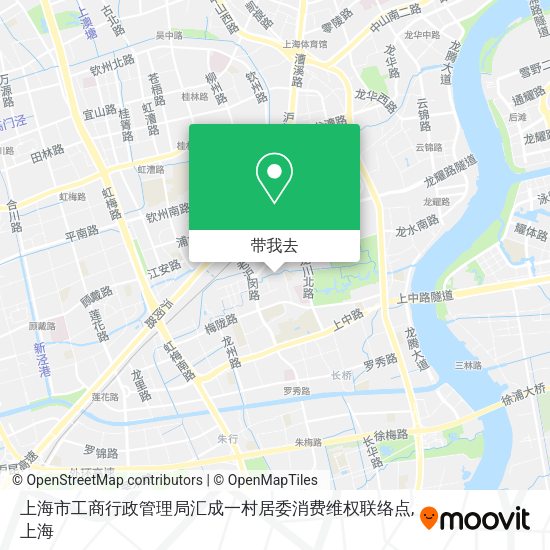 上海市工商行政管理局汇成一村居委消费维权联络点地图