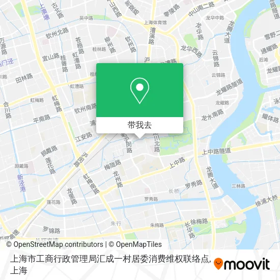 上海市工商行政管理局汇成一村居委消费维权联络点地图