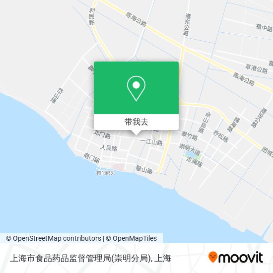 上海市食品药品监督管理局(崇明分局)地图