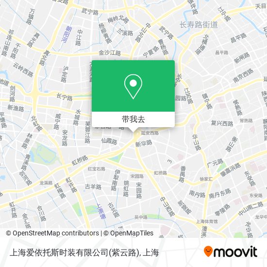 上海爱依托斯时装有限公司(紫云路)地图