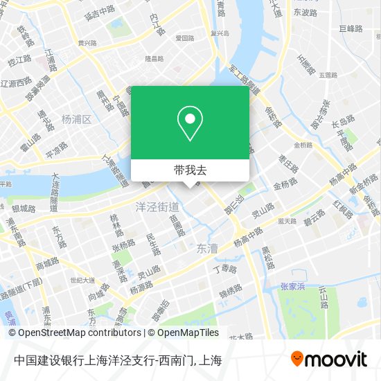 中国建设银行上海洋泾支行-西南门地图