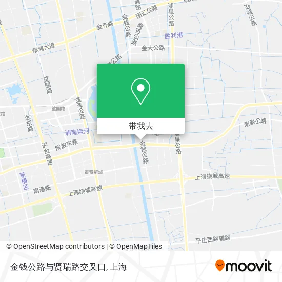金钱公路与贤瑞路交叉口地图