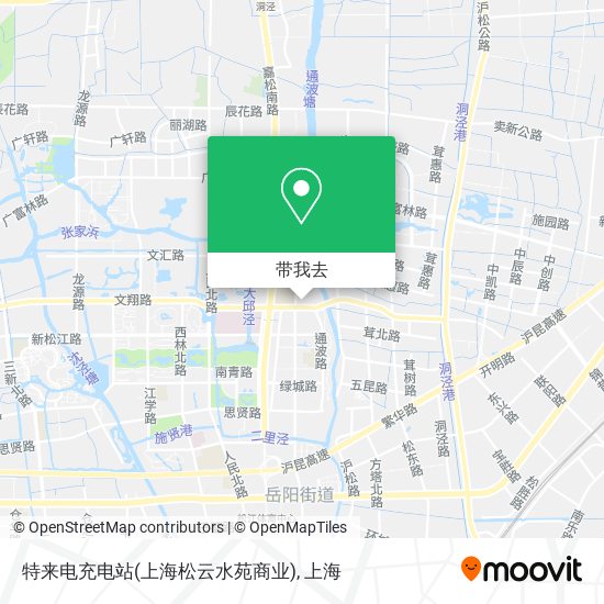 特来电充电站(上海松云水苑商业)地图