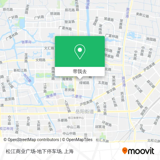 松江商业广场-地下停车场地图