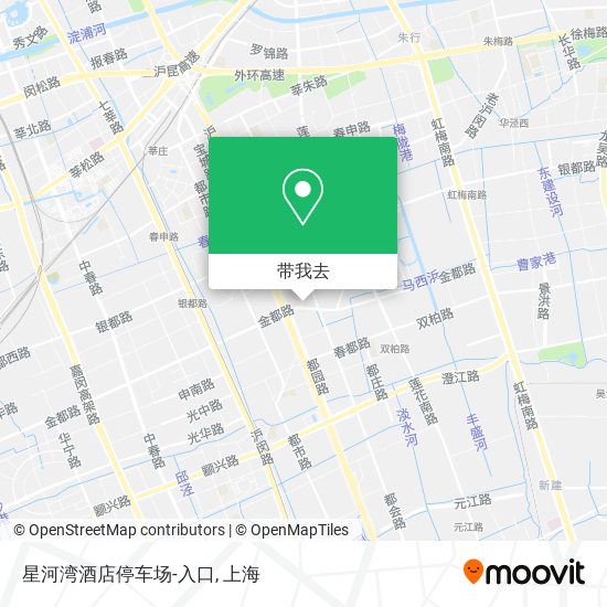 星河湾酒店停车场-入口地图