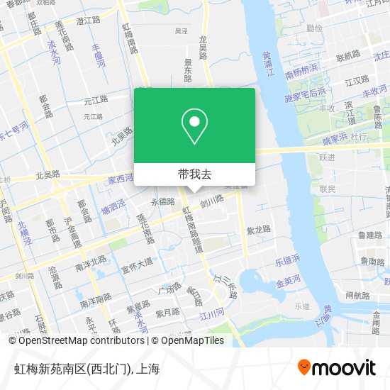 虹梅新苑南区(西北门)地图