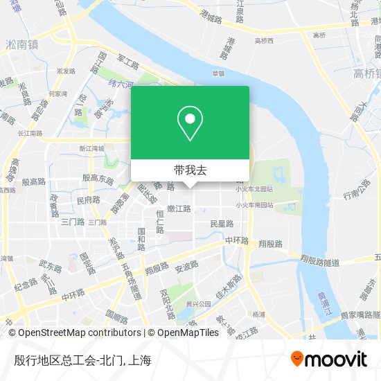 殷行地区总工会-北门地图