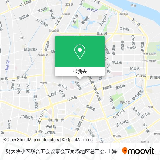 财大块小区联合工会议事会五角场地区总工会地图