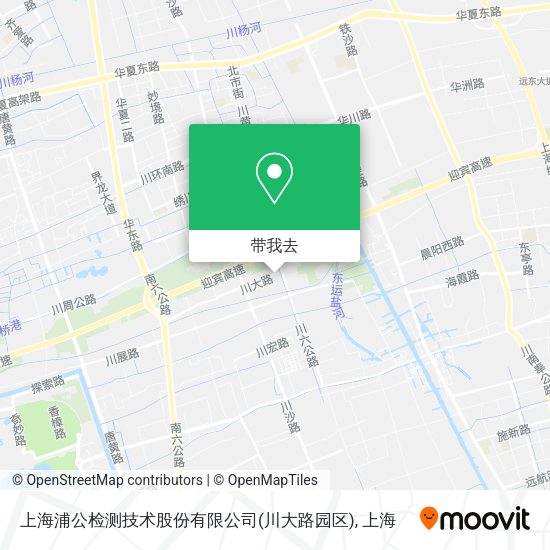 上海浦公检测技术股份有限公司(川大路园区)地图