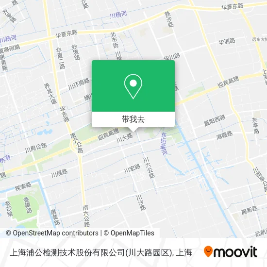 上海浦公检测技术股份有限公司(川大路园区)地图