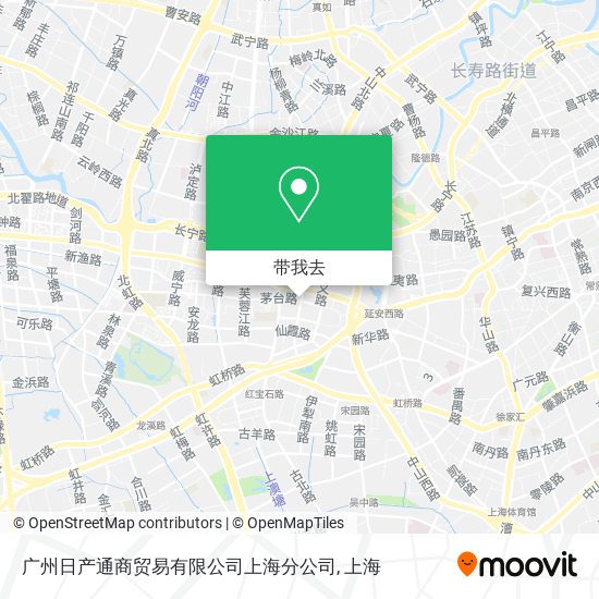 广州日产通商贸易有限公司上海分公司地图