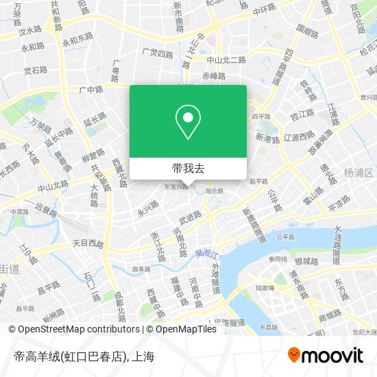 帝高羊绒(虹口巴春店)地图