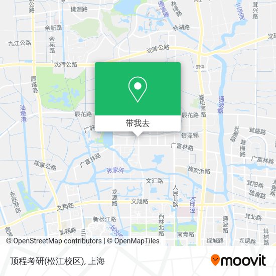 顶程考研(松江校区)地图