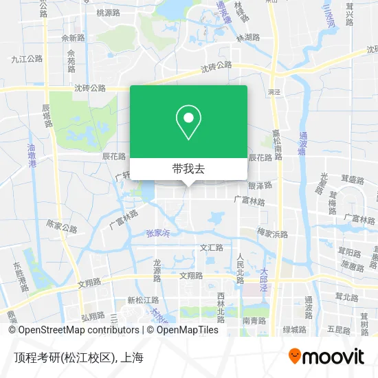 顶程考研(松江校区)地图