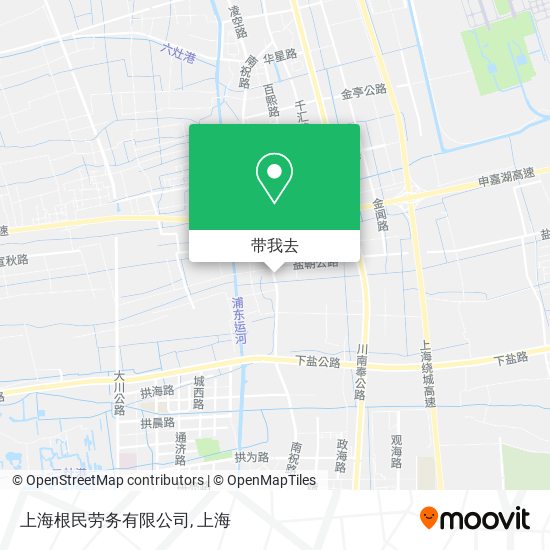上海根民劳务有限公司地图