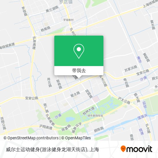 威尔士运动健身(游泳健身龙湖天街店)地图