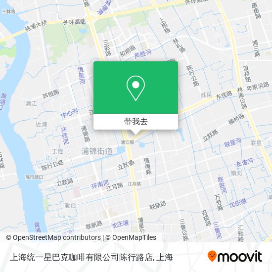 上海统一星巴克咖啡有限公司陈行路店地图