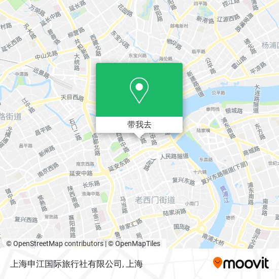 上海申江国际旅行社有限公司地图