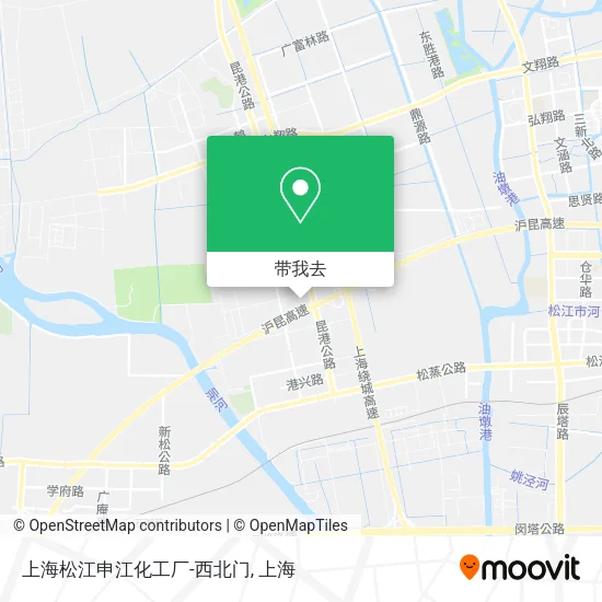 上海松江申江化工厂-西北门地图