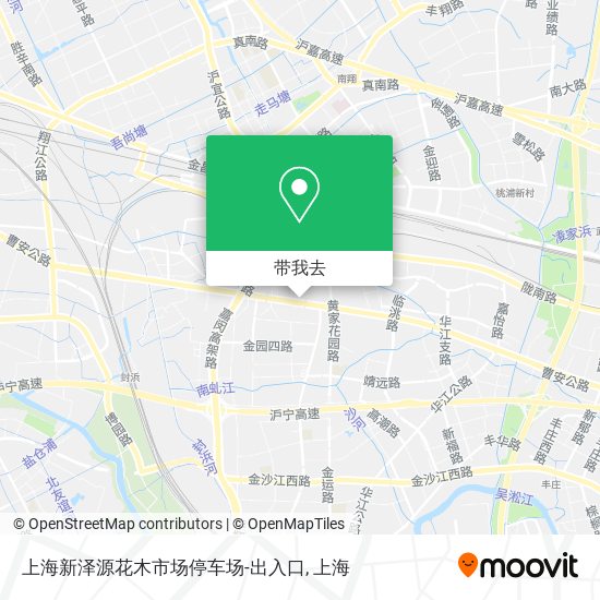 上海新泽源花木市场停车场-出入口地图
