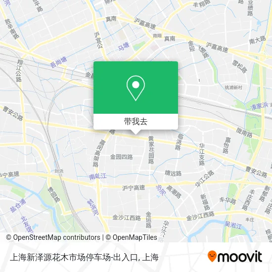 上海新泽源花木市场停车场-出入口地图