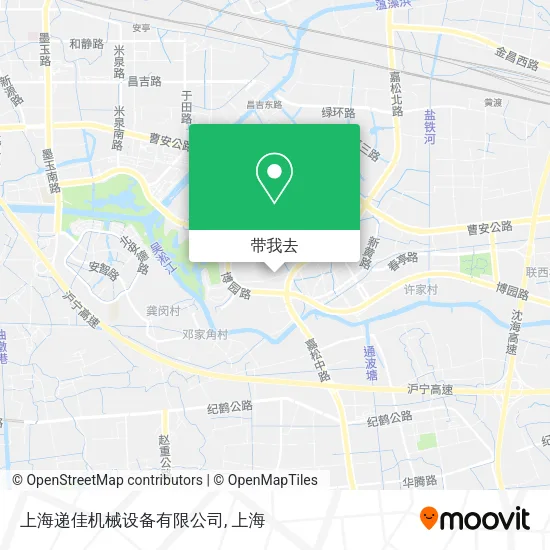 上海递佳机械设备有限公司地图