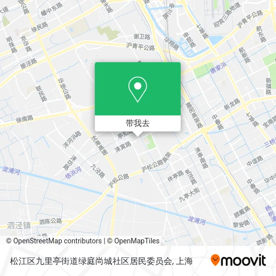 松江区九里亭街道绿庭尚城社区居民委员会地图