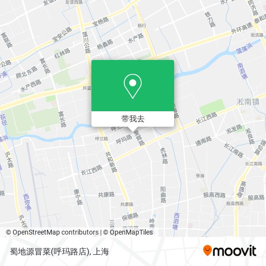 蜀地源冒菜(呼玛路店)地图