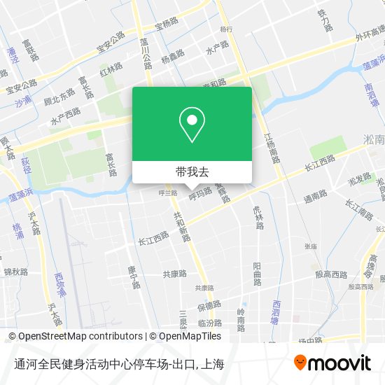 通河全民健身活动中心停车场-出口地图