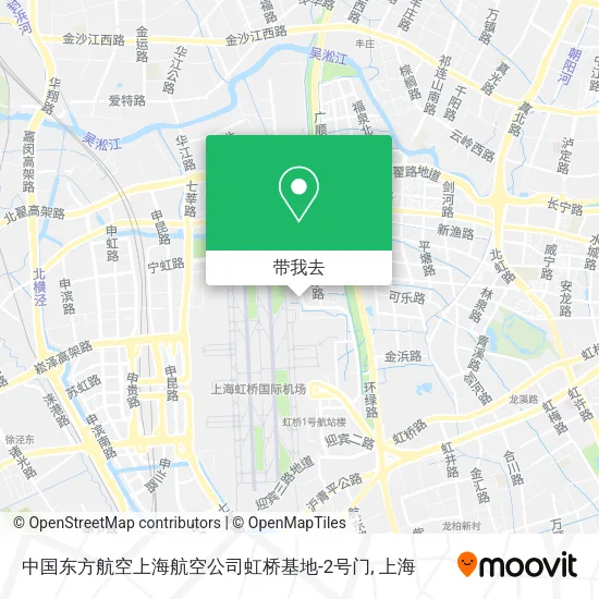 中国东方航空上海航空公司虹桥基地-2号门地图