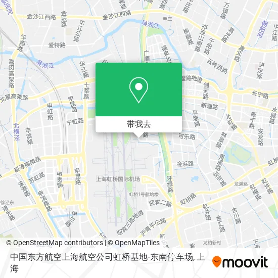 中国东方航空上海航空公司虹桥基地-东南停车场地图