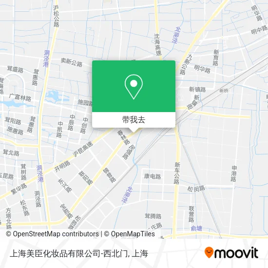 上海美臣化妆品有限公司-西北门地图