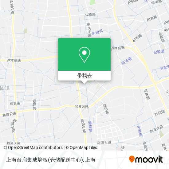 上海台启集成墙板(仓储配送中心)地图