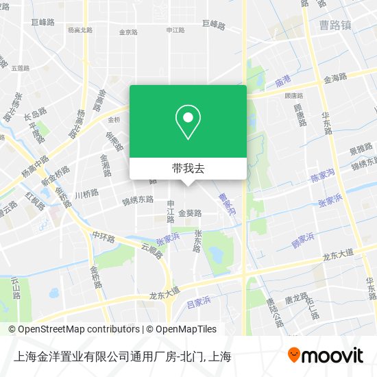 上海金洋置业有限公司通用厂房-北门地图