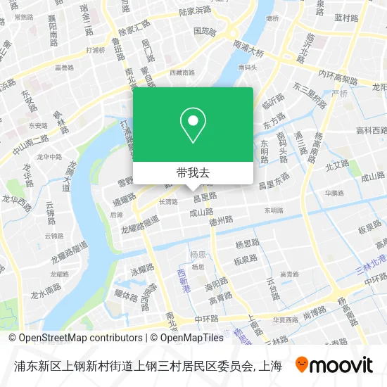 浦东新区上钢新村街道上钢三村居民区委员会地图