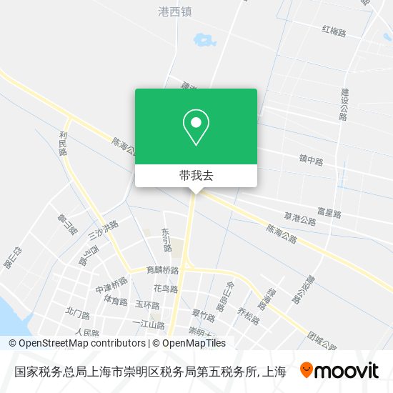 国家税务总局上海市崇明区税务局第五税务所地图