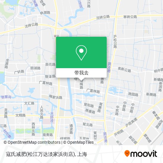 寇氏减肥(松江万达淡家浜街店)地图