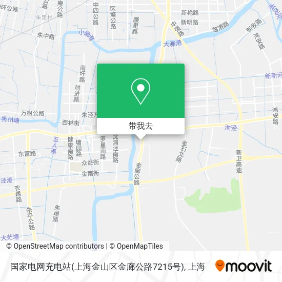 国家电网充电站(上海金山区金廊公路7215号)地图