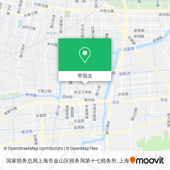 国家税务总局上海市金山区税务局第十七税务所地图