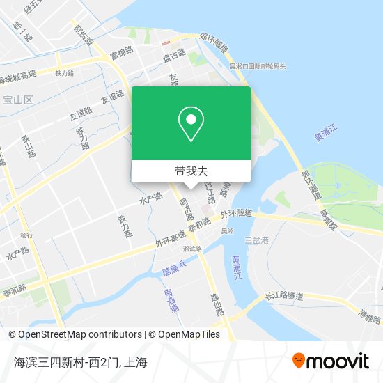 海滨三四新村-西2门地图