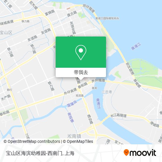 宝山区海滨幼稚园-西南门地图
