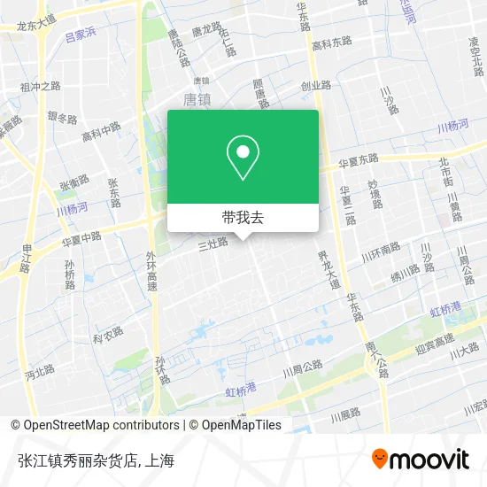 张江镇秀丽杂货店地图