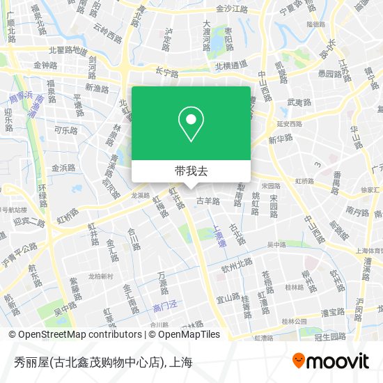 秀丽屋(古北鑫茂购物中心店)地图