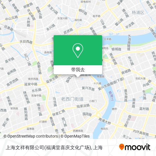 上海文祥有限公司(福满堂喜庆文化广场)地图