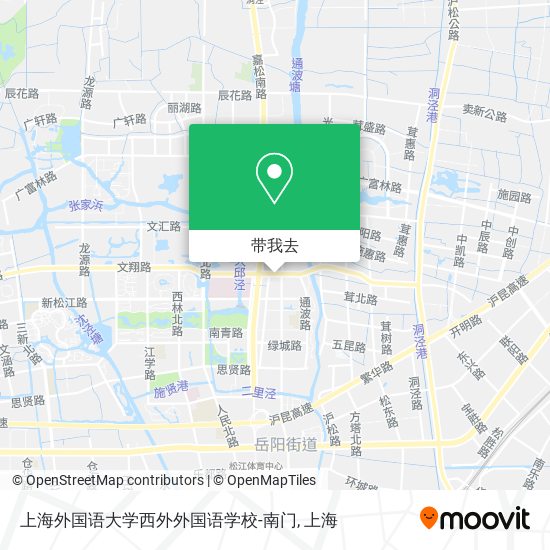 上海外国语大学西外外国语学校-南门地图