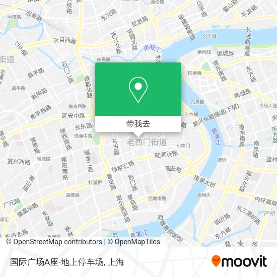 国际广场A座-地上停车场地图