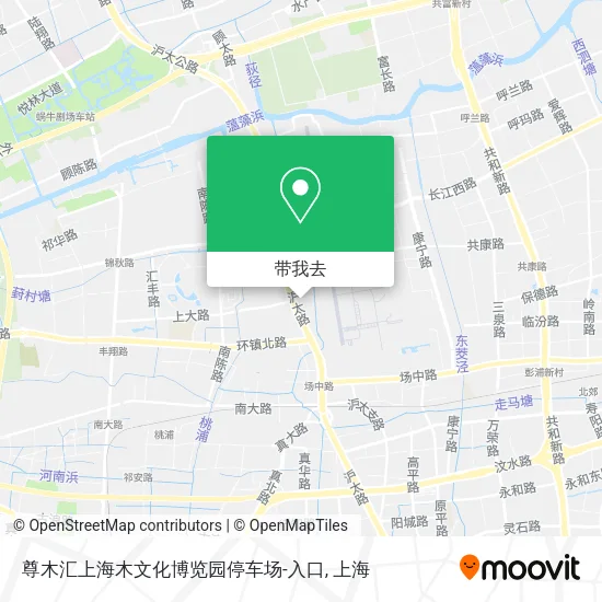 尊木汇上海木文化博览园停车场-入口地图