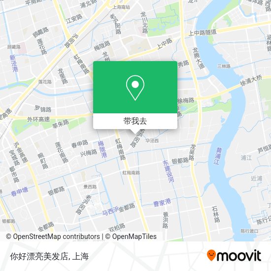 你好漂亮美发店地图