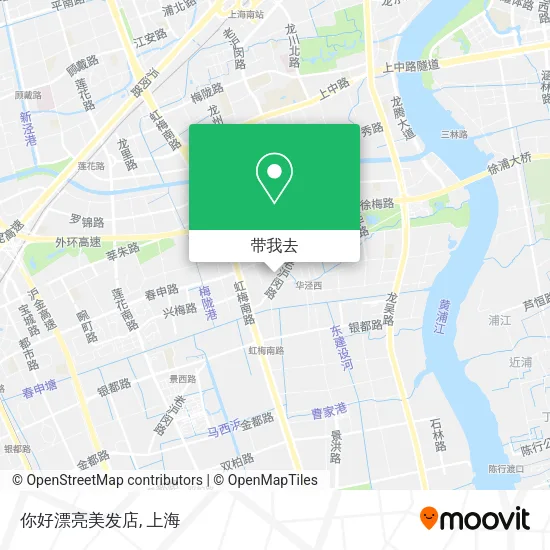 你好漂亮美发店地图